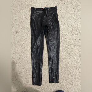 Black Faux Leather Leggings